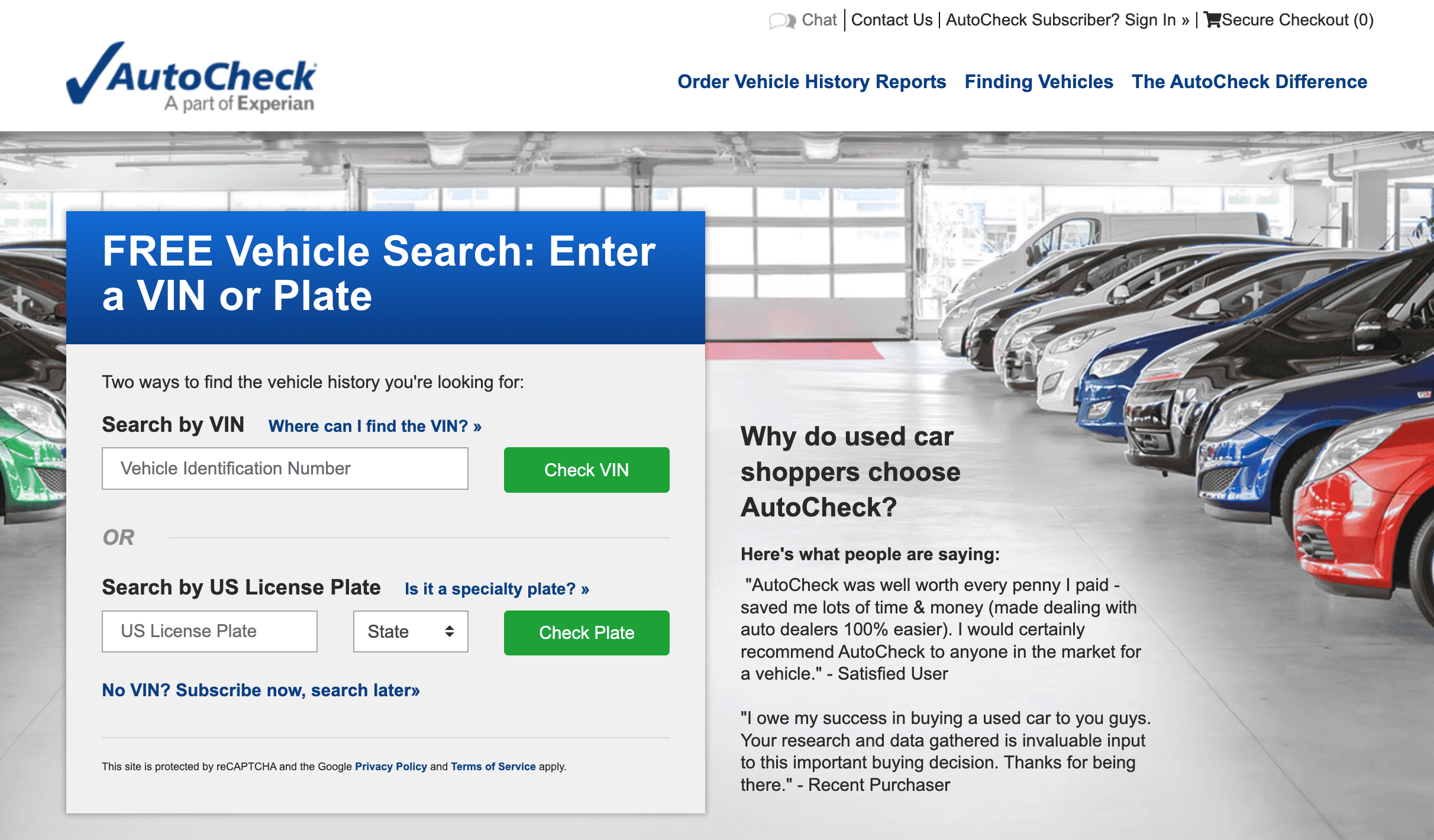 AutoCheck Dashboard