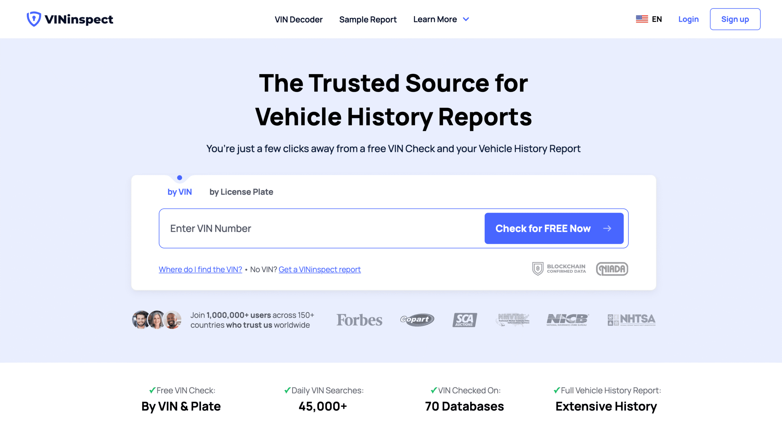 VINinspect Dashboard